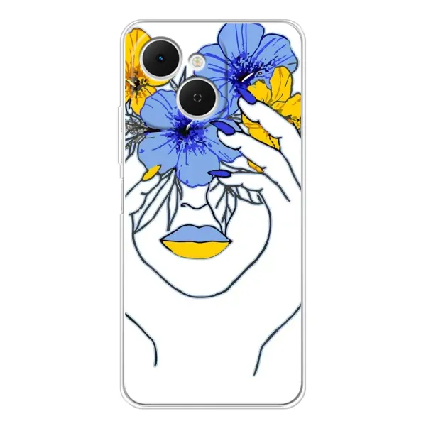 Чехол с рисунком «Украинка на всю голову» для TECNO Spark 40C Чехол с рисунком «Украинка на всю голову» для TECNO Spark 40C