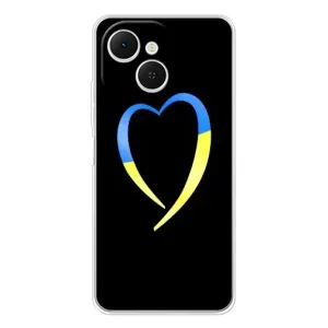 Силиконовый Чехол на TECNO Spark 40C (Я-Украина) (Украинское сердце)