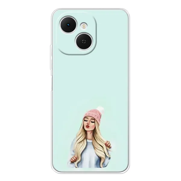 Чехол с рисунком «В шапке» для TECNO Spark 40C
