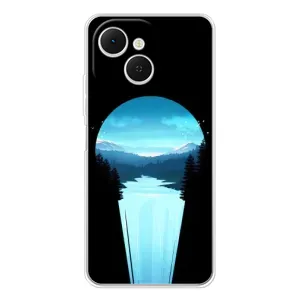 Летний Чехол на TECNO Spark 40C (Синий Водопад)