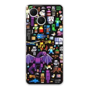 Чохол майнкрафт для TECNO Spark 40C (Усі персонажі)