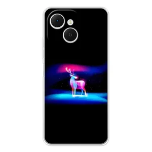 Силиконовый бампер с картинкой животных для TECNO Spark 40C (Яркий олень)