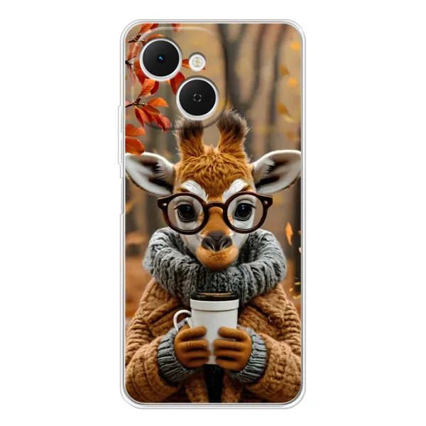 Чехол с рисунком «Жираф с кофе» для TECNO Spark 40C Чехол с рисунком «Жираф с кофе» для TECNO Spark 40C