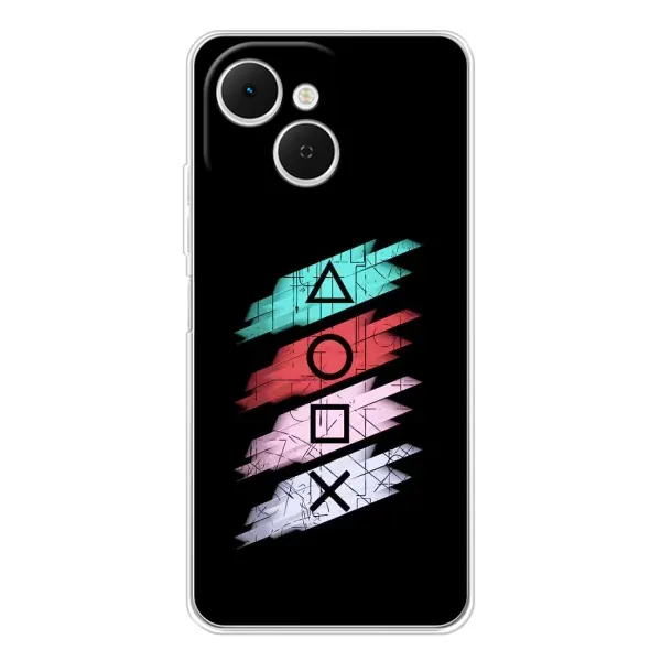 Чехол с рисунком «Значки Sony» для TECNO Spark 40C Чехол с рисунком «Значки Sony» для TECNO Spark 40C