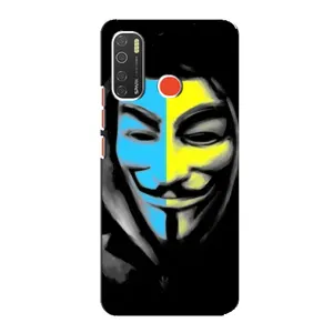 Чехол с Украинской символикой на Техно Спарк 5 Про (Анонимус патриот)