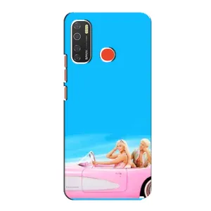Силиконовый Чехол Барби Фильм на TECNO Spark 5 Pro (Барби и Кен)