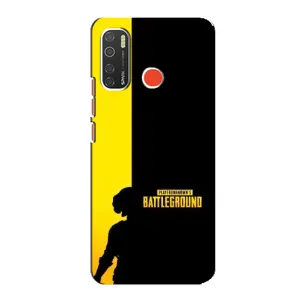 Чехол (TPU) с картинкой "Лого Пабг" на Техно Спарк 5 Про (Battlegrounds)