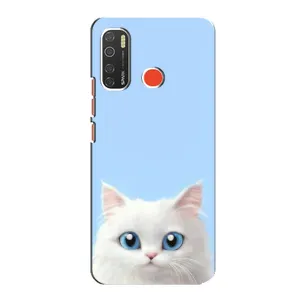 Чехол на тематику: Коты для TECNO Spark 5 Pro (Белый кот)