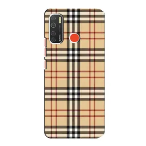 Чехол с Брендами одежды на Техно Спарк 5 Про (Burberry стиль)