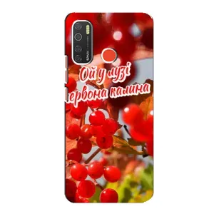 Силиконовый Чехол на TECNO Spark 5 Pro (Я-Украина) (Червона Калина)