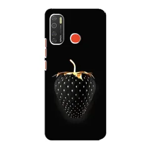 Чохол з зображенням смачної їжі для TECNO Spark 5 Pro (Чорна полуниця)