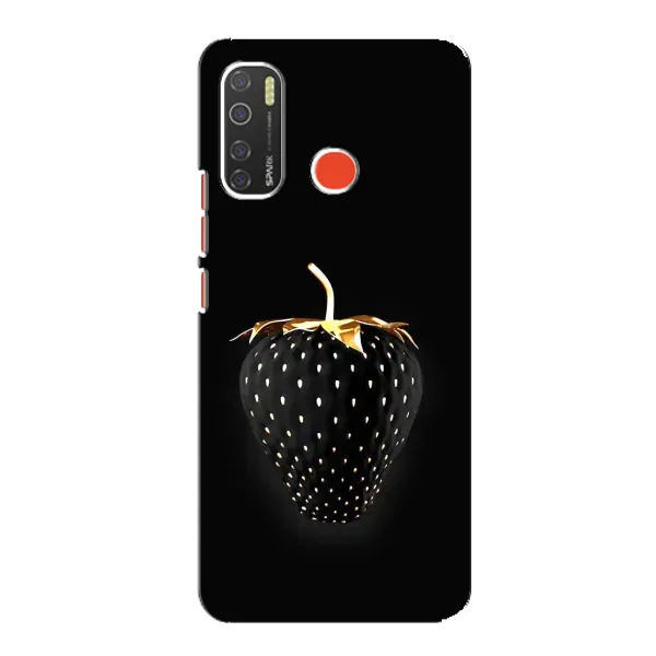 Чехол с рисунком «Чёрная клубника» для TECNO Spark 5 Pro Чехол с рисунком «Чёрная клубника» для TECNO Spark 5 Pro