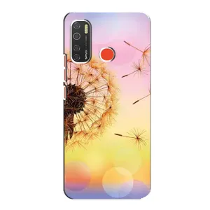 Силіконовий Чохол з кульбабками на TECNO Spark 5 Pro (Квітка-кульбаба)