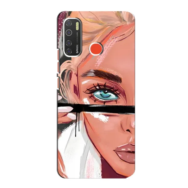 Чехол с рисунком «Девушка и ресницы» для TECNO Spark 5 Pro Чехол с рисунком «Девушка и ресницы» для TECNO Spark 5 Pro