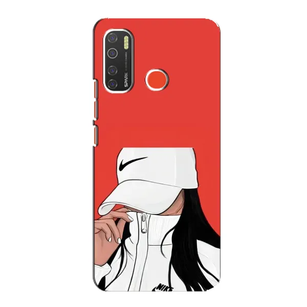 Чехол с рисунком «Девушка Nike» для TECNO Spark 5 Pro Чехол с рисунком «Девушка Nike» для TECNO Spark 5 Pro
