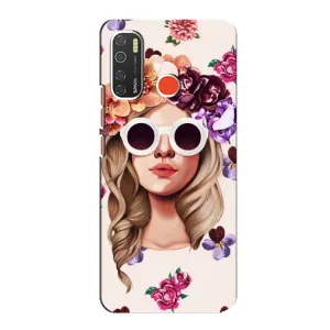Чохол з картинкою Модні Дівчата TECNO Spark 5 Pro (Дівчина в окулярах)