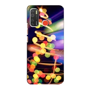Чехол Новогодняя Елка на TECNO Spark 5 Pro (Гирлянды)