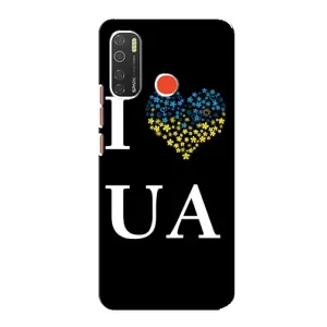 Силиконовый Чехол на TECNO Spark 5 Pro (Я-Украина) (I Love UA)
