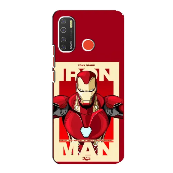 Чехол с рисунком «Iron man» для TECNO Spark 5 Pro Чехол с рисунком «Iron man» для TECNO Spark 5 Pro
