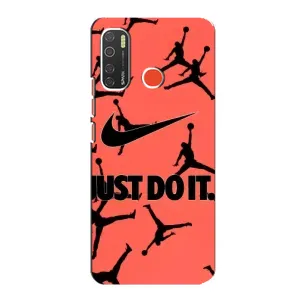 Силиконовый Чехол Nike Air Jordan на Техно Спарк 5 Про (Just Do It)