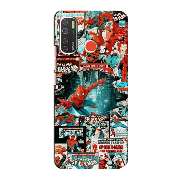 Чохол з малюнком «Комікси Людина Павук» для TECNO Spark 5 Pro Чохол з малюнком «Комікси Людина Павук» для TECNO Spark 5 Pro