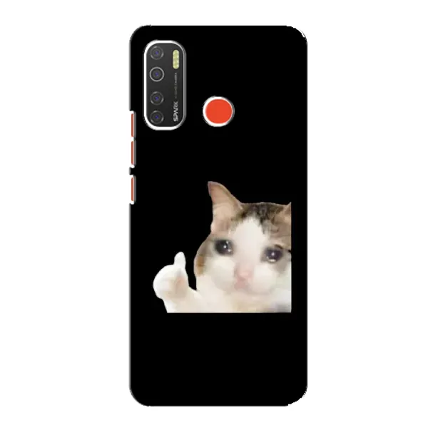 Чехол с рисунком «Кот в слезах» для TECNO Spark 5 Pro Чехол с рисунком «Кот в слезах» для TECNO Spark 5 Pro
