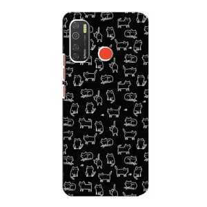 Чехол на тематику: Коты для TECNO Spark 5 Pro (Котики на черном)