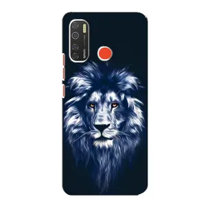 Чохол з картинкою на TECNO Spark 5 Pro (Лев – синій)
