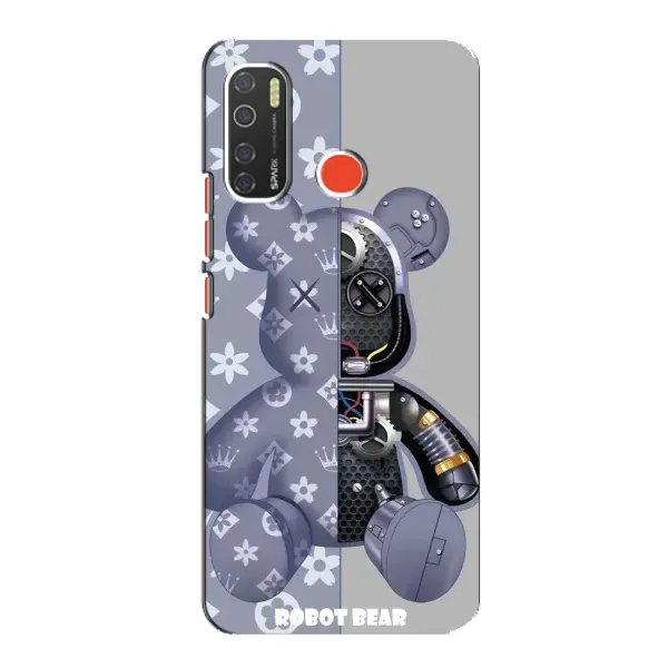 Чехол с рисунком «Медведь Louis Vuitton» для TECNO Spark 5 Pro