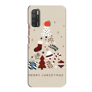 Чехол Санта Клаус для TECNO Spark 5 Pro (Merry Christmas)