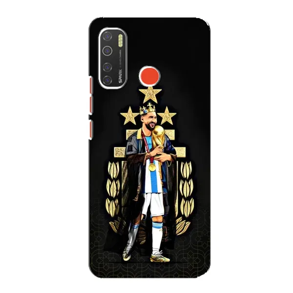 Чехол с рисунком «Месси король» для TECNO Spark 5 Pro Чехол с рисунком «Месси король» для TECNO Spark 5 Pro