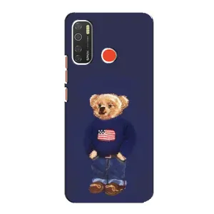 Чехлы Мишка Тедди для Техно Спарк 5 Про (Мишка USA)
