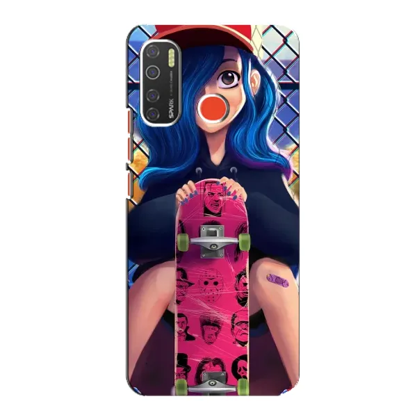 Чехол с рисунком «Модная девушка» для TECNO Spark 5 Pro Чехол с рисунком «Модная девушка» для TECNO Spark 5 Pro