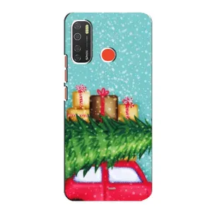 Чехол Новогодняя Елка на TECNO Spark 5 Pro (Новогодние подарки)