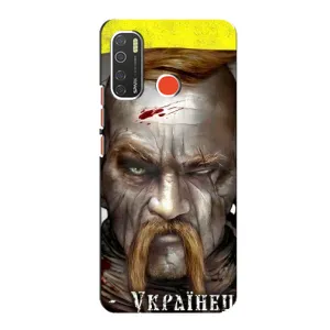 Чехол с картинкой (Патриотический КОЗАК) на TECNO Spark 5 Pro (Одноглазый Козак)