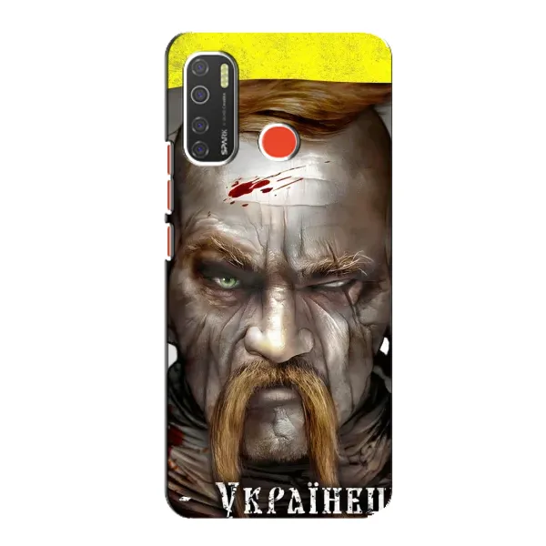 Чехол с рисунком «Одноглазый Козак» для TECNO Spark 5 Pro Чехол с рисунком «Одноглазый Козак» для TECNO Spark 5 Pro