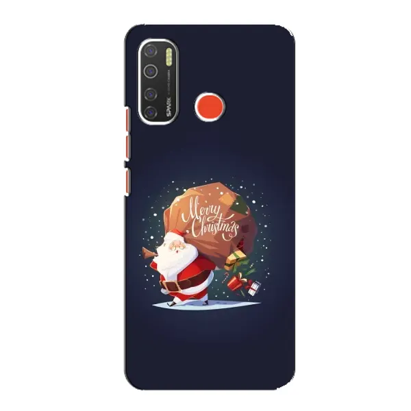 Чехол с рисунком «Подарки от Санты» для TECNO Spark 5 Pro
