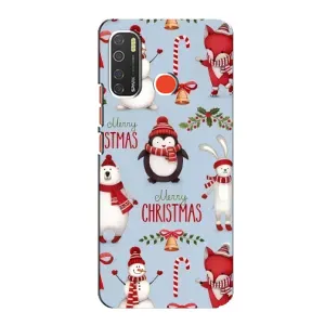 Чехол Санта Клаус для TECNO Spark 5 Pro (Рождественский)