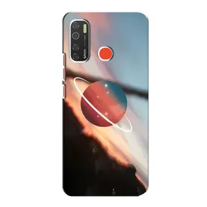 Чехол (ТПУ) с планетами на TECNO Spark 5 Pro (Сатурн)