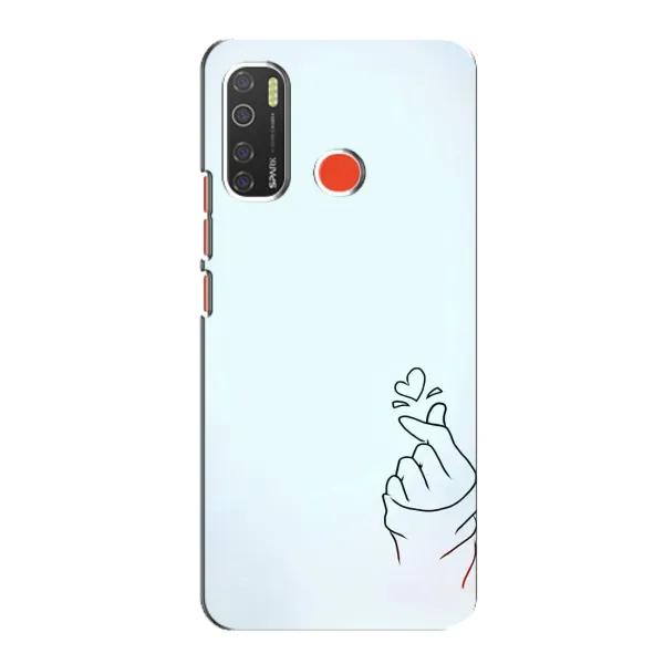 Чехол с рисунком «Сердце на голубом» для TECNO Spark 5 Pro Чехол с рисунком «Сердце на голубом» для TECNO Spark 5 Pro