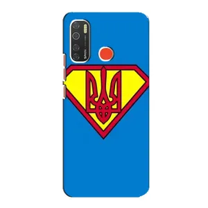 Чехол с картинкой (Патриотический ГЕРБ) на TECNO Spark 5 Pro (Super - Герб)