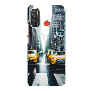 Силиконовый бампер (Работники) на TECNO Spark 5 Pro (Такси)