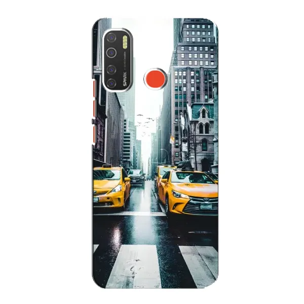 Чехол с рисунком «Такси» для TECNO Spark 5 Pro Чехол с рисунком «Такси» для TECNO Spark 5 Pro
