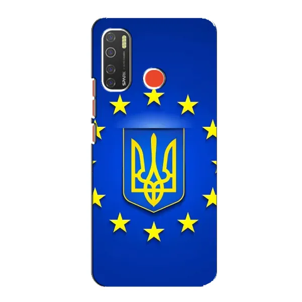 Чехол с рисунком «Украина это Европа» для TECNO Spark 5 Pro Чехол с рисунком «Украина это Европа» для TECNO Spark 5 Pro