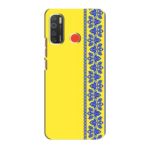 Чехол с рисунком «Вышиванка на желтом» для TECNO Spark 5 Pro Чехол с рисунком «Вышиванка на желтом» для TECNO Spark 5 Pro