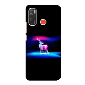 Силиконовый бампер с картинкой животных для TECNO Spark 5 Pro (Яркий олень)
