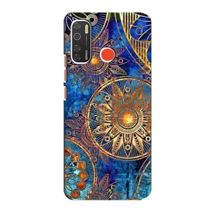 Чохли з сенсом на TECNO Spark 5 Pro (Золоті узори)