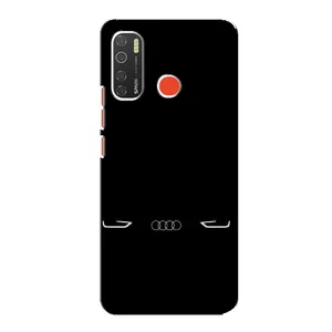 Силіконовий бампер з картинкою машини на TECNO Spark 5 (Сілует Audi)