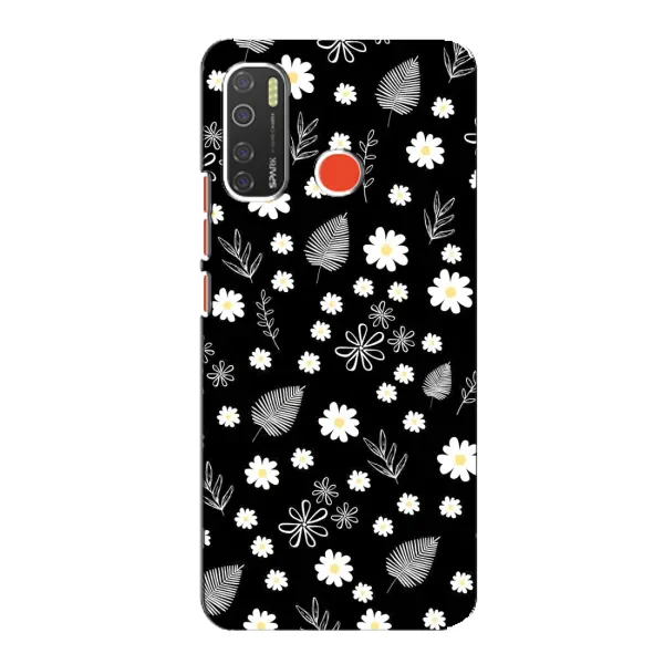 Чехол с рисунком «цветение на чорном» для TECNO Spark 5 Чехол с рисунком «цветение на чорном» для TECNO Spark 5