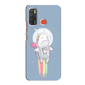 Чохол Unicorn на TECNO Spark 5 (Єдинорог космонавт)